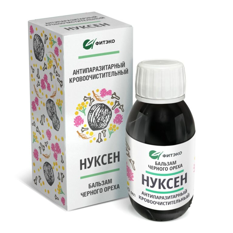 БАЛЬЗАМ «НУКСЕН» АНТИПАРАЗИТАРНЫЙ, КРОВООЧИСТИТЕЛЬНЫЙ